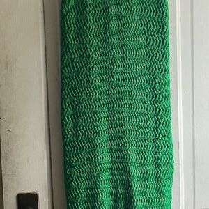 Women’s Green Joress Chic Green Sleeveless Crochet Maxi Dress Size M Brand New